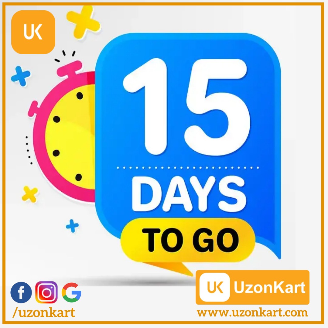 15 Days To Go Launched UzonKart 