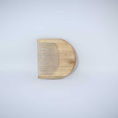 Neem Wooden Comb - Design J | Pocket Size Beard Comb , Healthy & Stylish Beard, Handmade 