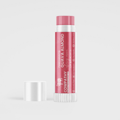 Cowpathy Panchgavya Natural Guava-Almond lip balm Relieves Dry, Chapped Lips, Protection From Sun Damage, Enriched With Vitamin-E Baby soft Lips for men women | UzonKart