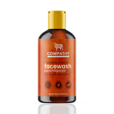 Cowpathy Skin Whitening Saffron Face Wash With Sandal Extract Herbals Insta glow Moisturizer Control | UzonKart