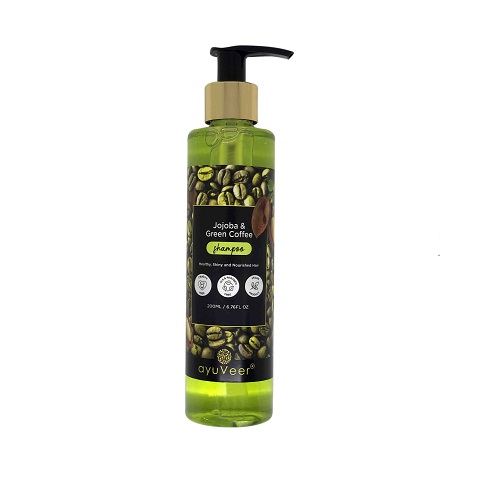 Jojoba and Green Coffee  Shampoo | Smooth, Shiny and Manageable Hair , SLS & Paraben Free | Jojoba and Green 